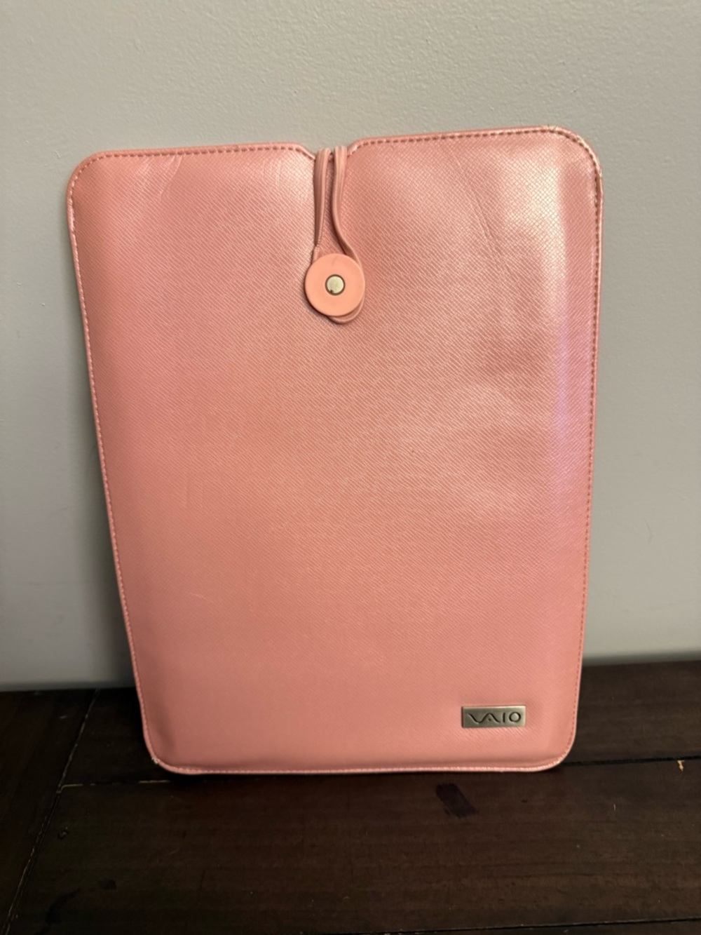 Sony VAIO Pink Faux Leather Laptop  Case 13” Tablet Sleeve Protective Carry Case